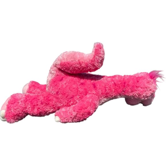 Sitting Build a Bear Pink Apatosaurus Dinosaur Plush 20in Stuffed Animal Toy - Picture 9 of 16